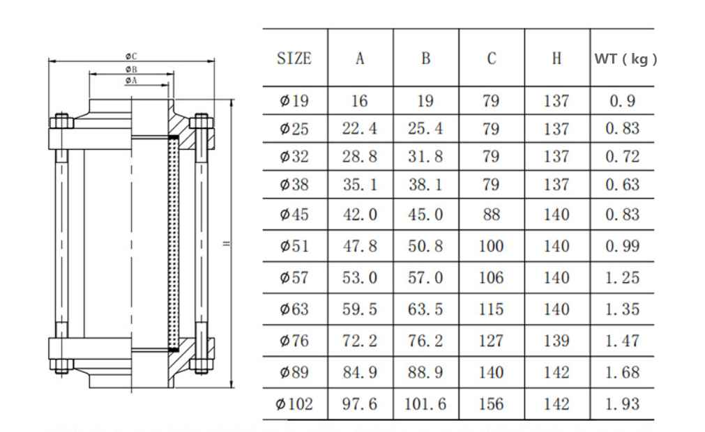 Weld sight glass sanitary sight glass -https://www.sightglasstube.com