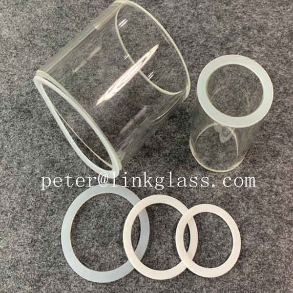 Flat silica gel and PTFE gasket ring for glass tube sight glass