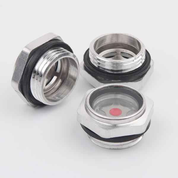 Oil Liquid Level Gauge Sight Glass 1/2'' NPT Male Threaded Aluminum Alloy Air Compressor Fittings with O-ring -https://www.sightglasstube.com