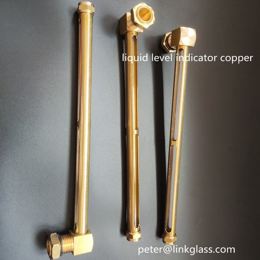 Hydraulic oil sight glass liquid level indicator
