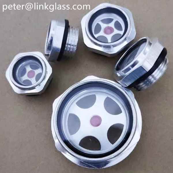 Oil sight glass oil level gauge aluminum -https://www.sightglasstube.com