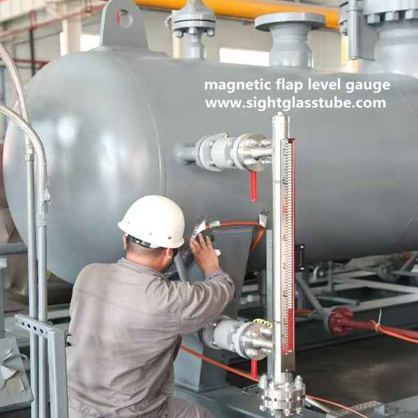 Magnetic flap level gauge -https://www.sightglasstube.com
