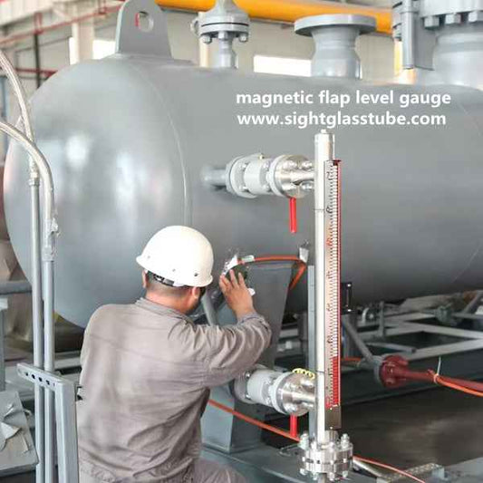 Magnetic flap level gauge -https://www.sightglasstube.com